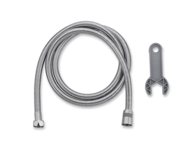 צינור מקלחת נירוסטה נמתח 1.5-1.7 מטר