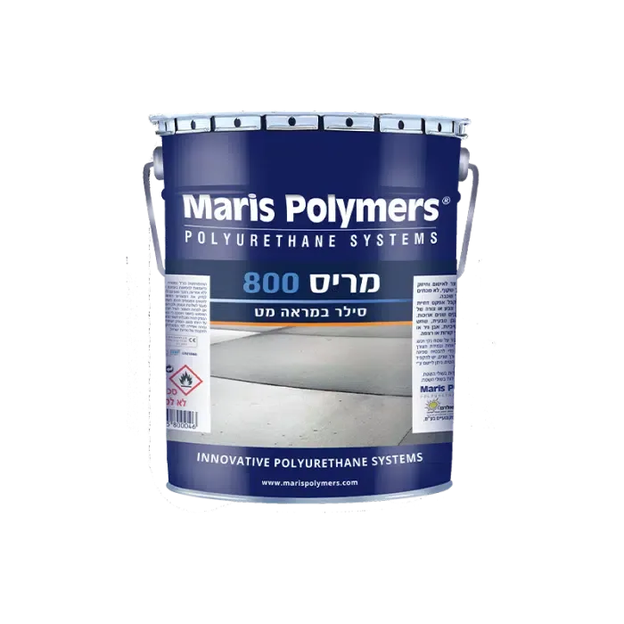 מריס 800 – סילר לאבן, בטון ושיש סילר במראה מט דוחה מים 20 ק"ג