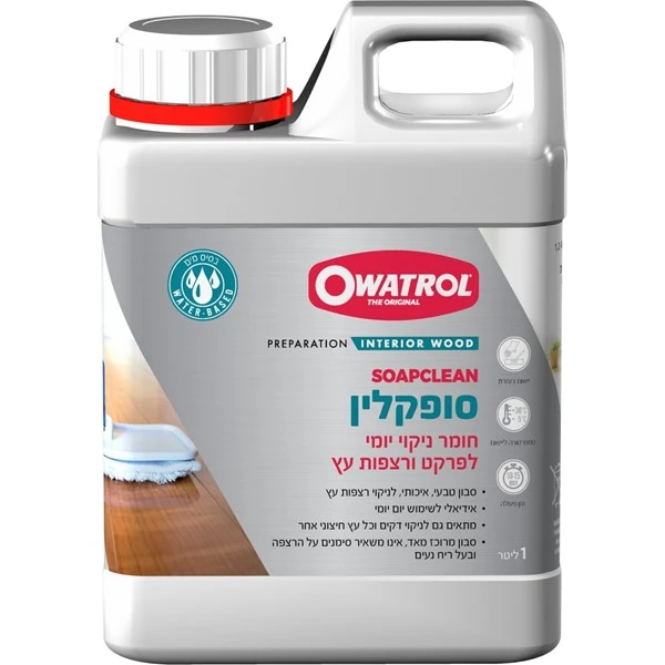 ניקוי פרקט עם סבון מיוחד לשימוש יומיומי - Durieo Soapclean