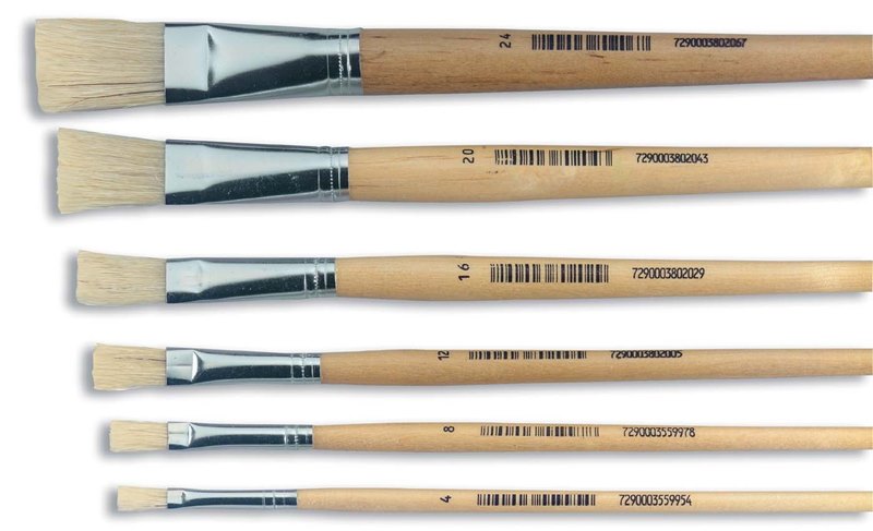 מכחול שטוח 8 (12 יח' במארז)