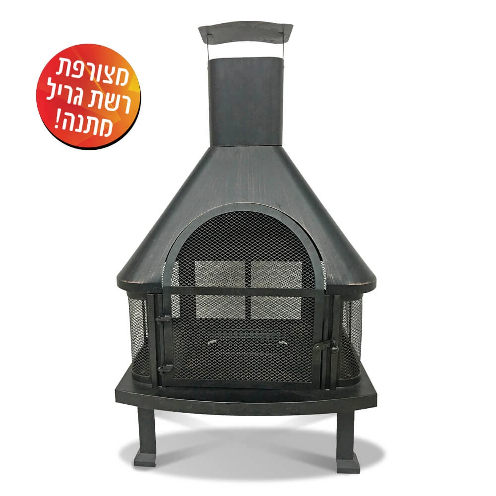 ג'מבו תנור עצים גדול להסקה ובישול בחצר