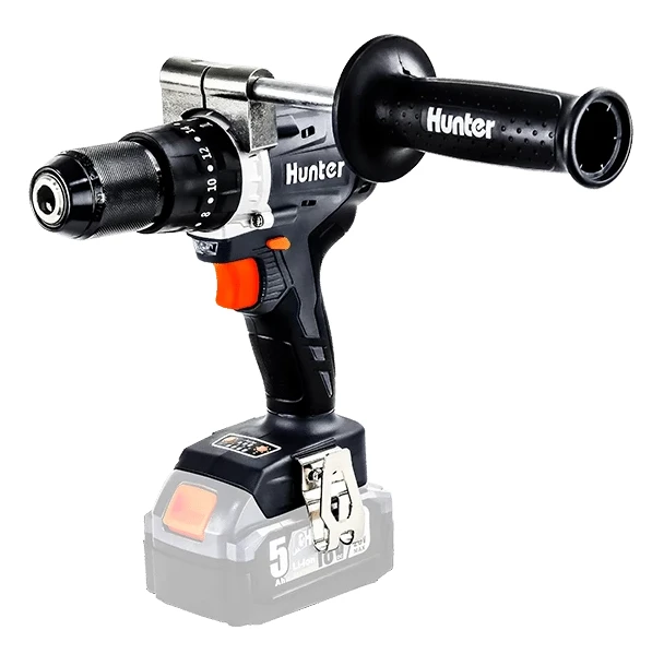 מברגה קודחת/רוטטת 18V בראשלס (גוף בלבד) HUNTER