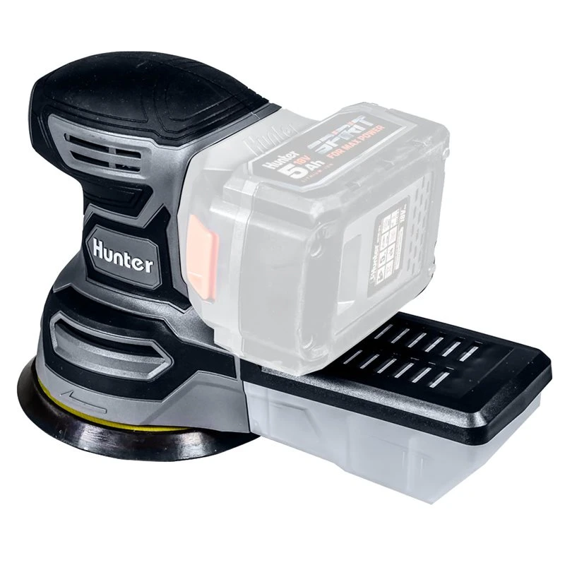 מלטשת אקצנטרית נטענת 18V (גוף בלבד) HUNTER האנטר