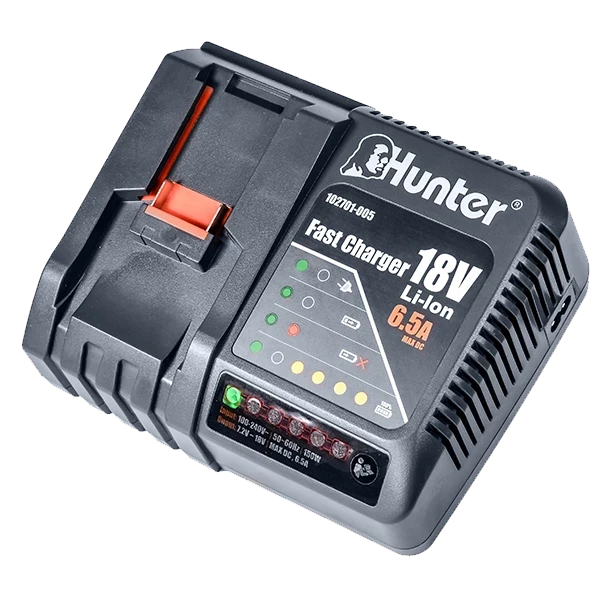 מטען סוללת טעינה אולטרה מהיר 18V 6.5mA HUNTER האנטר