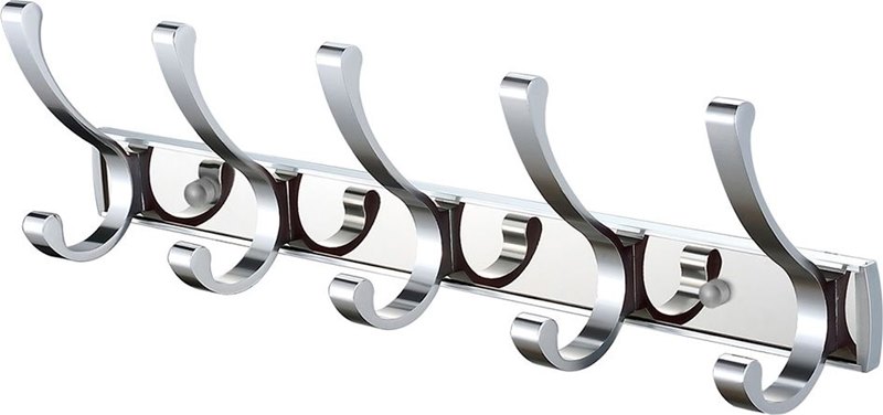 קולב מגבות 5 ווים אלומיניום תימור כרום