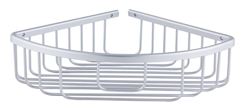 מדף פינתי לאמבטיה חד-קומתי אלומיניום כרום