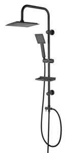 ערכת פינוק למקלחת נירוסטה 95 ס״מ דונטלו שחור