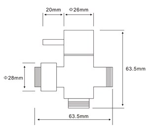 בורר מצבים מתכת תומר שחור