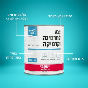 צבע לחרסינה וקרמיקה 750 מ"ל