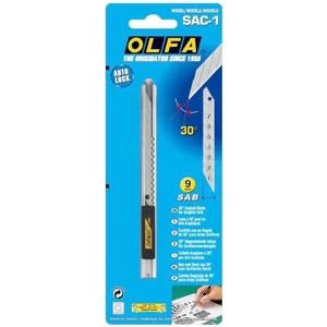 סכין גרפיקאים OLFA מקצועי – להב זווית 30° עם נעילה אוטומטית