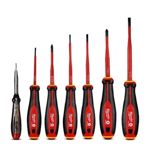 סט מברגים לחשמלאים 7 יח' מבודדים מילווקי MILWAUKEE VDE 1000V