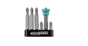 ​​סט ביטים מגנטי לקיר גבס  7 יחידות ווירלפאוור WHIRLPOWER