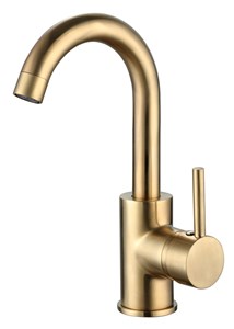 ברז פרח קצר DONALD זהב מוברש AQUILA PREMIUM