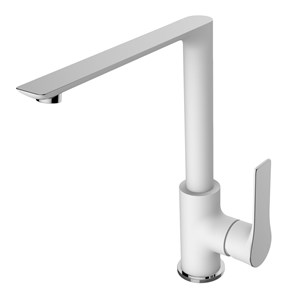 ברז פרח גבוה BRANT לבן/כרום AQUILA PREMIUM