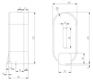 דיספנסר רב-שימושי 750 מ"ל שיזף לבן