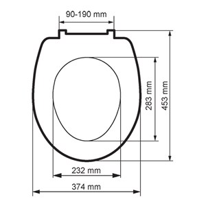 מושב אסלה טריקה שקטה התקנה עילית נחל+פרח לבן