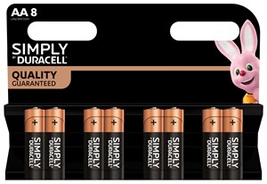 סוללות AA דורסל פלוס פאוור 50% (מארז 8 יח')