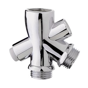 מסוט למקלחת – סעף דו כיווני (לבן/כרום)