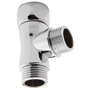 מפצל דו כיווני- סעף T (כרום/לבן)