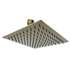 ראש מקלחת פלטיני מרובע (זהב מוברש)