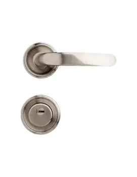 ידית נעה לדלת כניסה דגם קורל – גוון ניקל