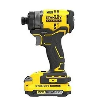 מברגת אימפקט נטענת בראשלס + 2 סוללות STANLEY SFMCF820D2K BL 20V 2Ah
