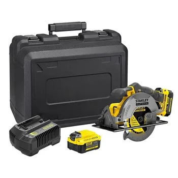 סט מסור עגול נטען 18V + שתי סוללות 4 אמפר+ מטען+מזוודה - SFMCS500M2K-QW סטנלי