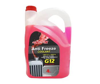 נוזל קירור לרכב G12 אנטיפריז אדום 4 ליטר מקסי מקסול