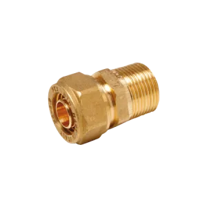 מקשר פליז תבריג חיצוני 16 x ½"