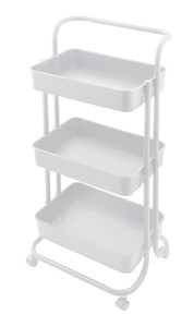 עגלת אחסון 3 שלבים לבן SPACE
