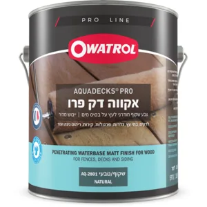 אקווה דק פרו – צבע חודרני לעץ על בסיס מים 3.69 ליטר