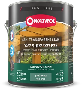 צבע לעץ חצי שקוף - אווטרול 3.54 ליטר