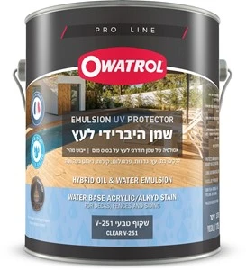 שמן היברידי להגנה על עץ חיצוני - אווטרול 946 מ"ל
