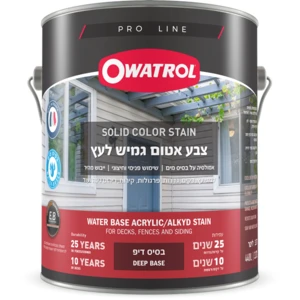 צבע אטום גמיש לעץ - אווטרול 1 גלון