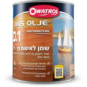 Deks Olje D1 די.1 - שמן לאיטום עץ מפני מים 1 ליטר