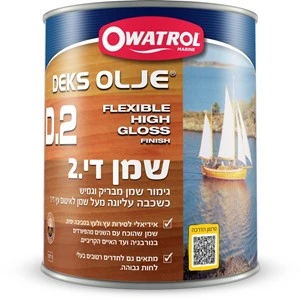 Deks Olje D2 די.2 - גימור שמן גמיש דמוי לכה 2.5 ליטר