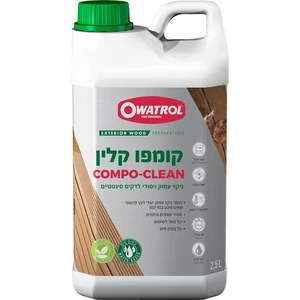 ניקוי עץ סינטטי, ניקוי דק עם Compo Clean אווטרול 2.5 ליטר