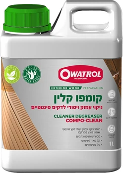 ניקוי עץ סינטטי, ניקוי דק עם Compo Clean אווטרול 1 ליטר