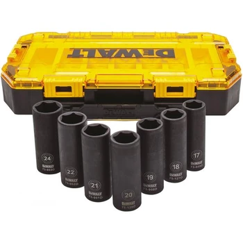 סט 7 בוקסות עמוקות דרייב 1/2 דיוולט DEWALT