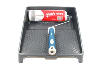 ערכת סט רולר מקצועי 9' + מגש צבע איכותי WURTH